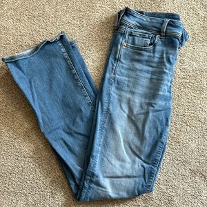 American Eagle size 8 jeans. LONG straight leg cut